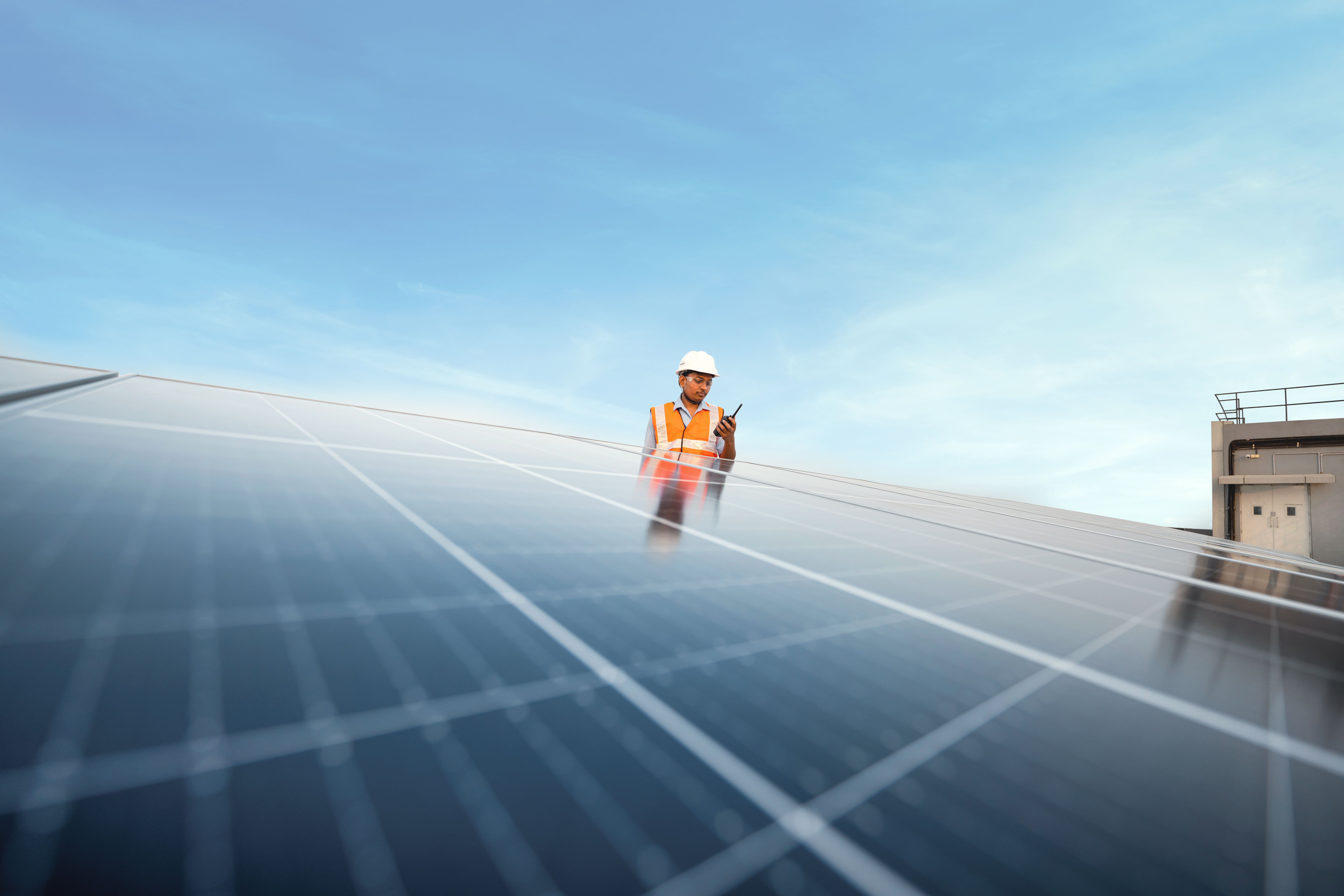 Energy-efficient building design showcasing sustainable architecture and green technology.